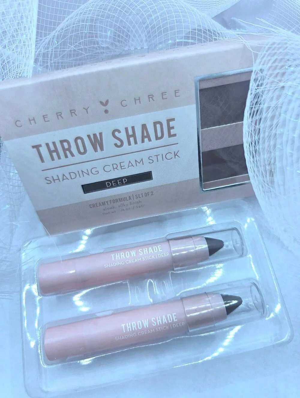 Two Pak - Deep Cream Color Contour Sticks  Makeup Finisher
